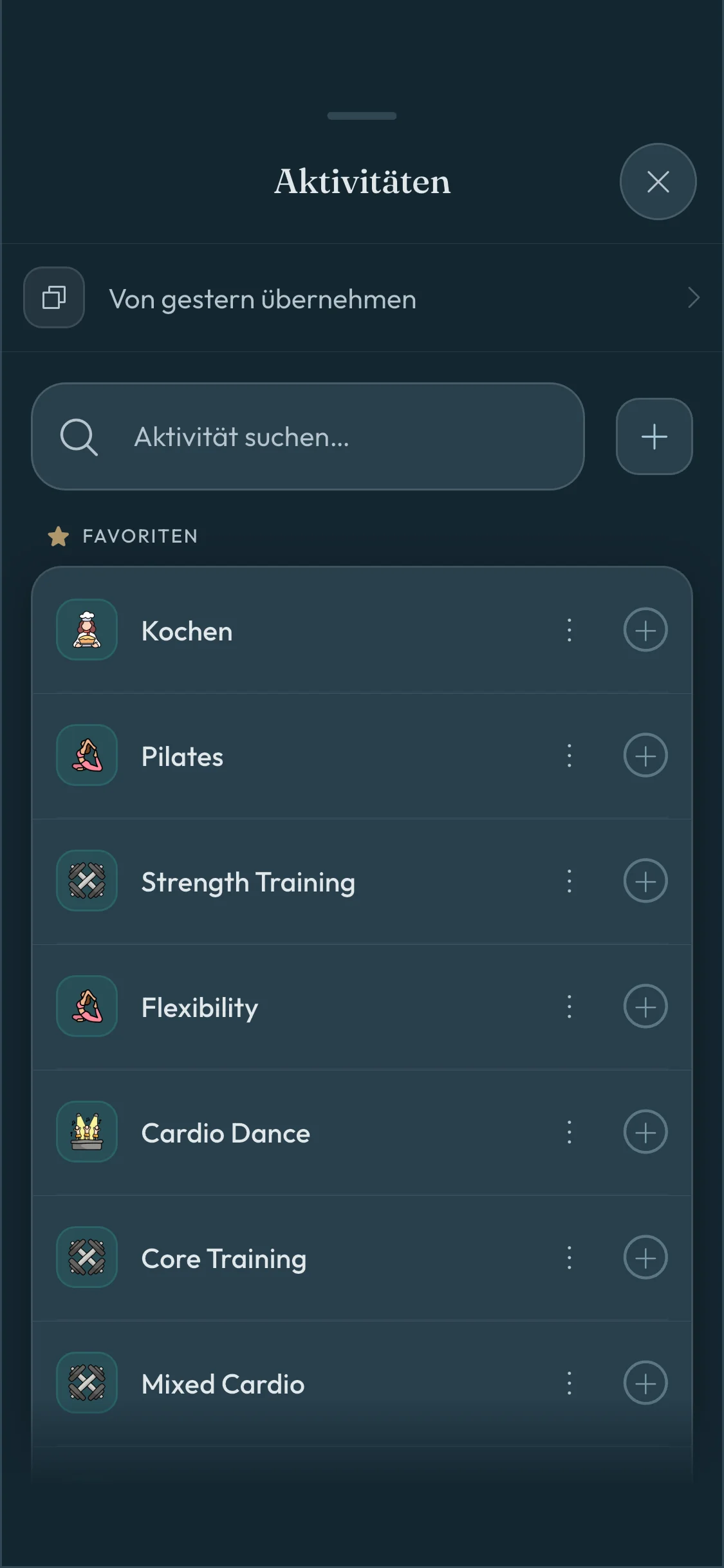 Elara Health App zur Erfassung von Aktivität und Erholung